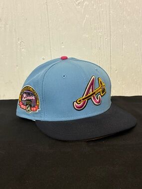 New Era Light Blue and Orange 59FIFTY Baseball Cap